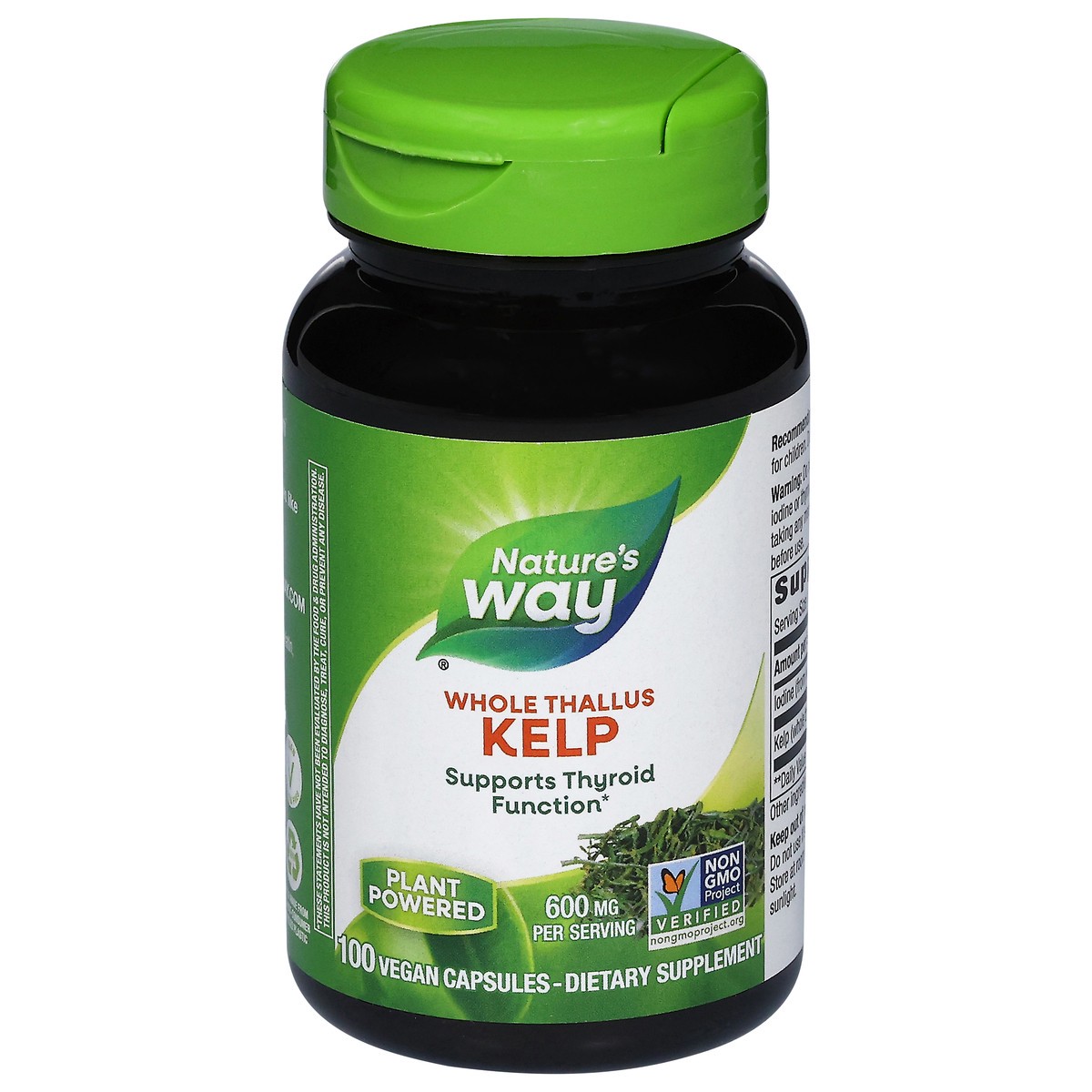 slide 1 of 9, Nature's Way 600 mg Whole Thallus Kelp 100 Capsules, 100 ct