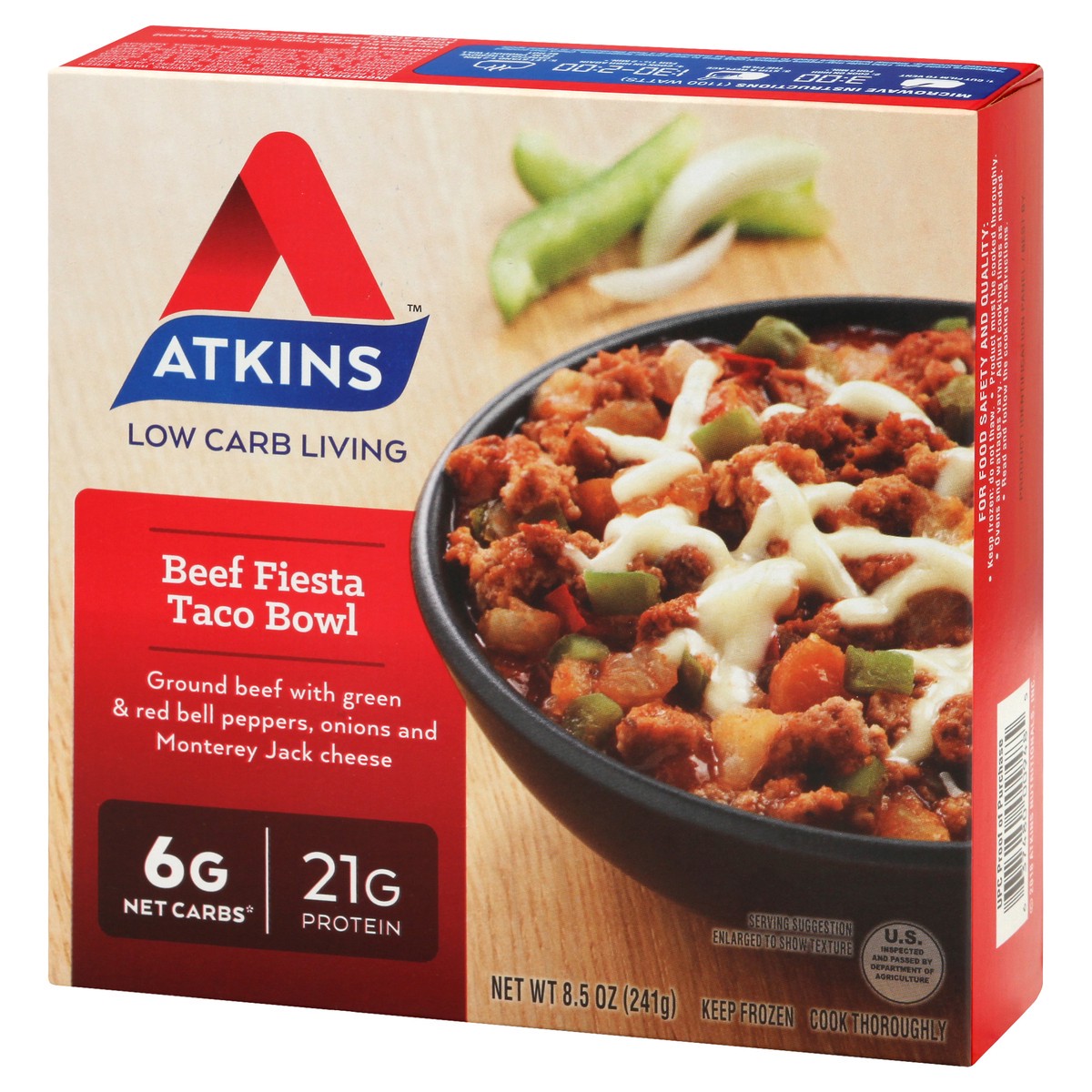 slide 5 of 13, Atkins Taco Bowl, 8.5 oz