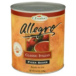 Allegro Classic Italian Pizza Sauce, 6.6 lb Can