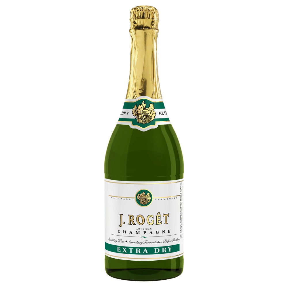 slide 1 of 3, J. Rogét American Champagne Extra Dry White Sparkling Wine, 1.5 L Bottle, 50.72 fl oz