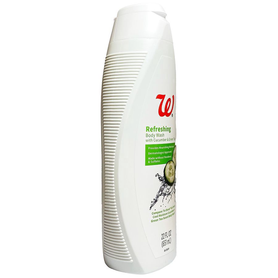 slide 3 of 4, Walgreens Refreshing Body Wash With Cucumber & Green Tea, 22 fl oz