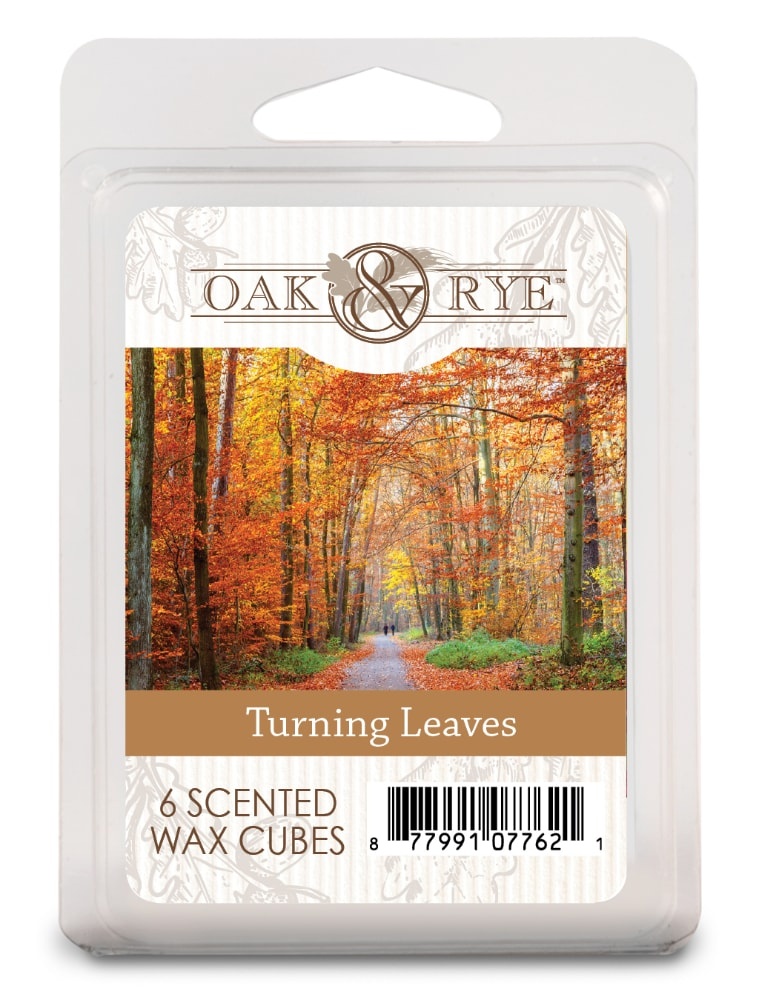 slide 1 of 1, Oak & Rye Turning Leaves Scented Wax Cubes, 6 ct
