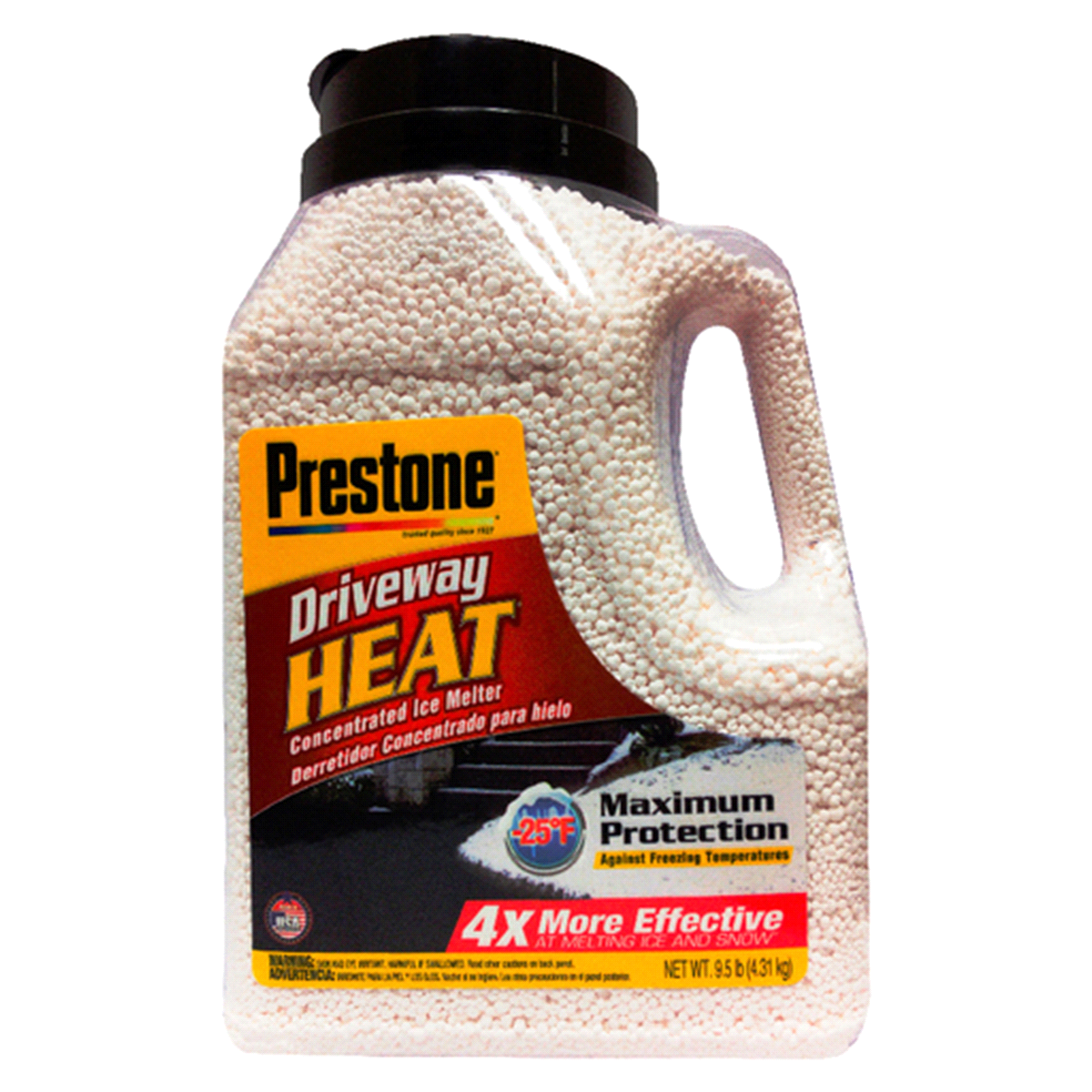 slide 1 of 1, Prestone Driveway Heat Concentrated Ice Melter, 9.5 lb