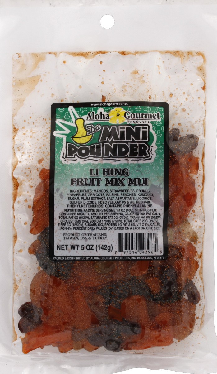 slide 4 of 4, Aloha Gourmet Li Hing Fruit Mix Mui 5 oz, 5 oz