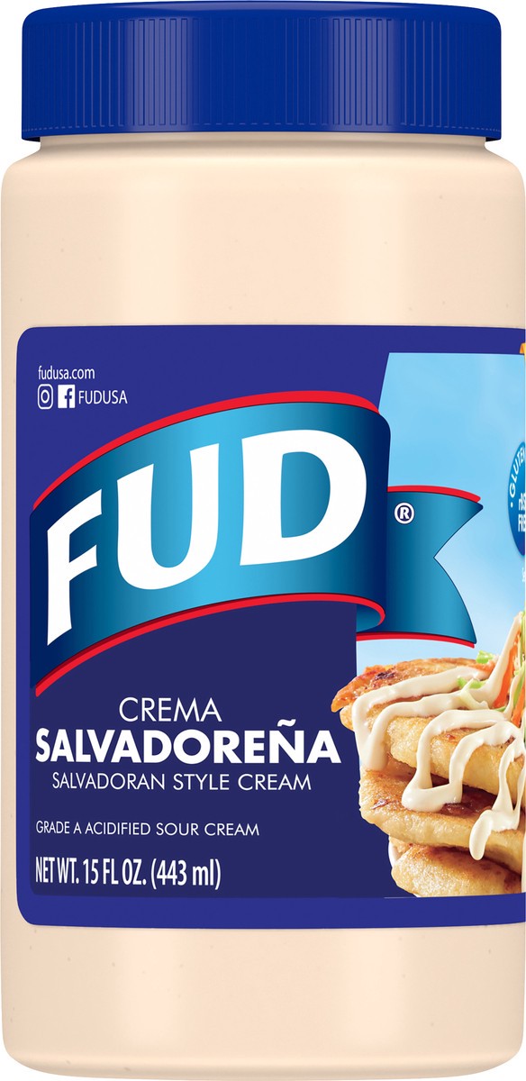 slide 5 of 9, FUD Salvadoran Style Acidified Sour Cream 15 oz, 15 oz
