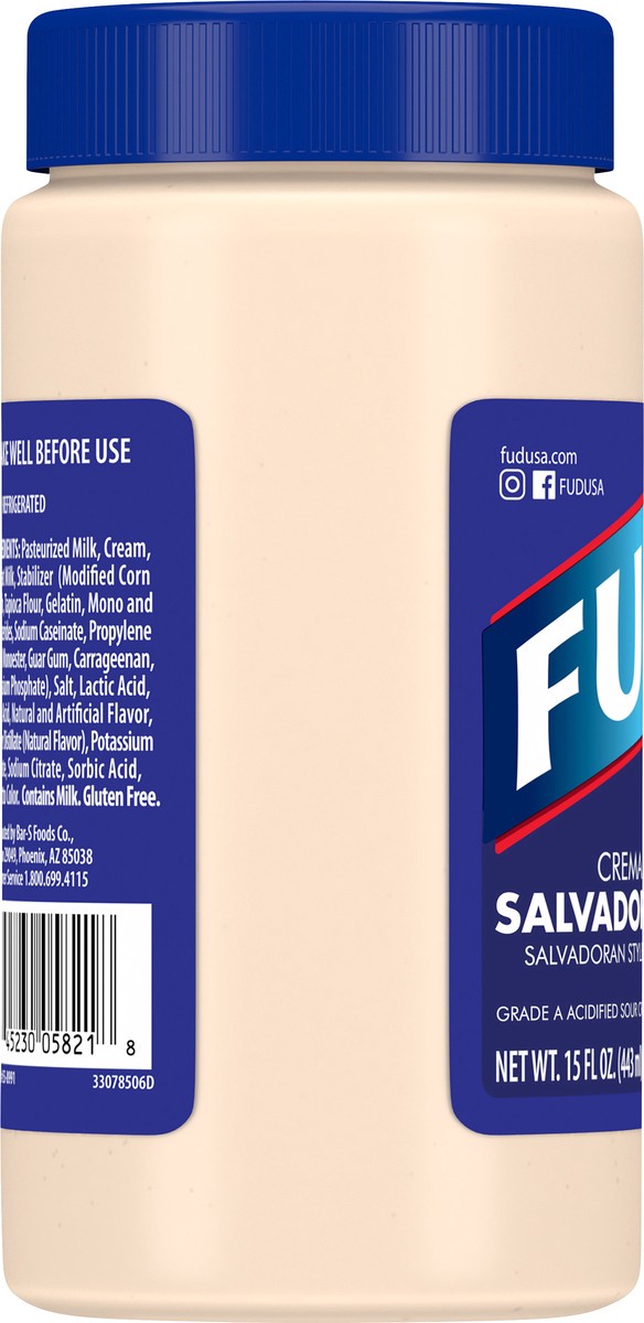 slide 9 of 9, FUD Salvadoran Style Acidified Sour Cream 15 oz, 15 oz