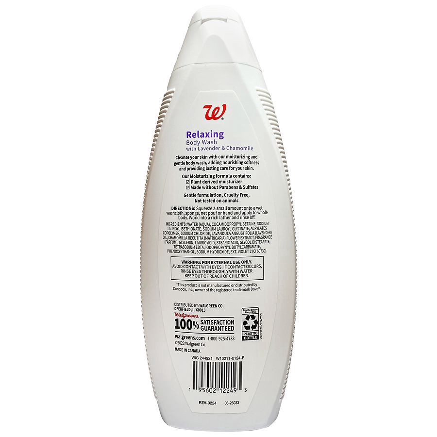 slide 4 of 4, Walgreens Relaxing Body Wash With Lavender & Chamomile Lavender & Chamomile, 22 fl oz