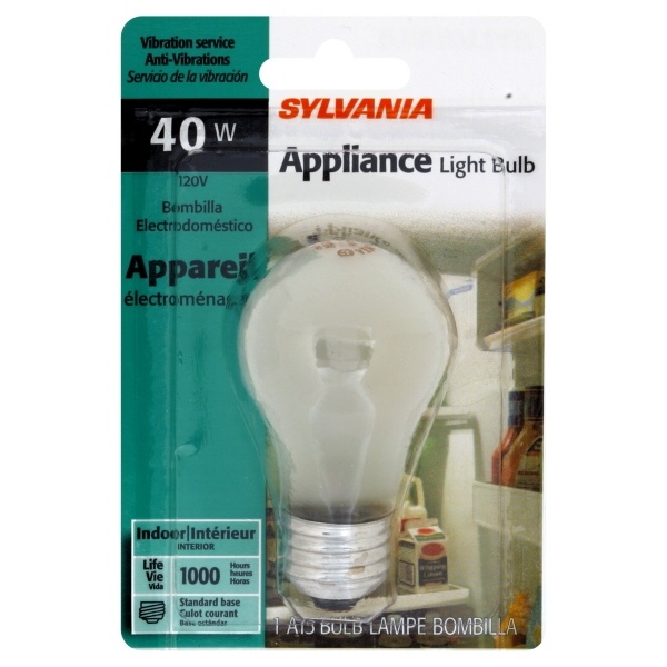 slide 1 of 1, Sylvania Light Bulb, Appliance, 40 Watts, 1 ct