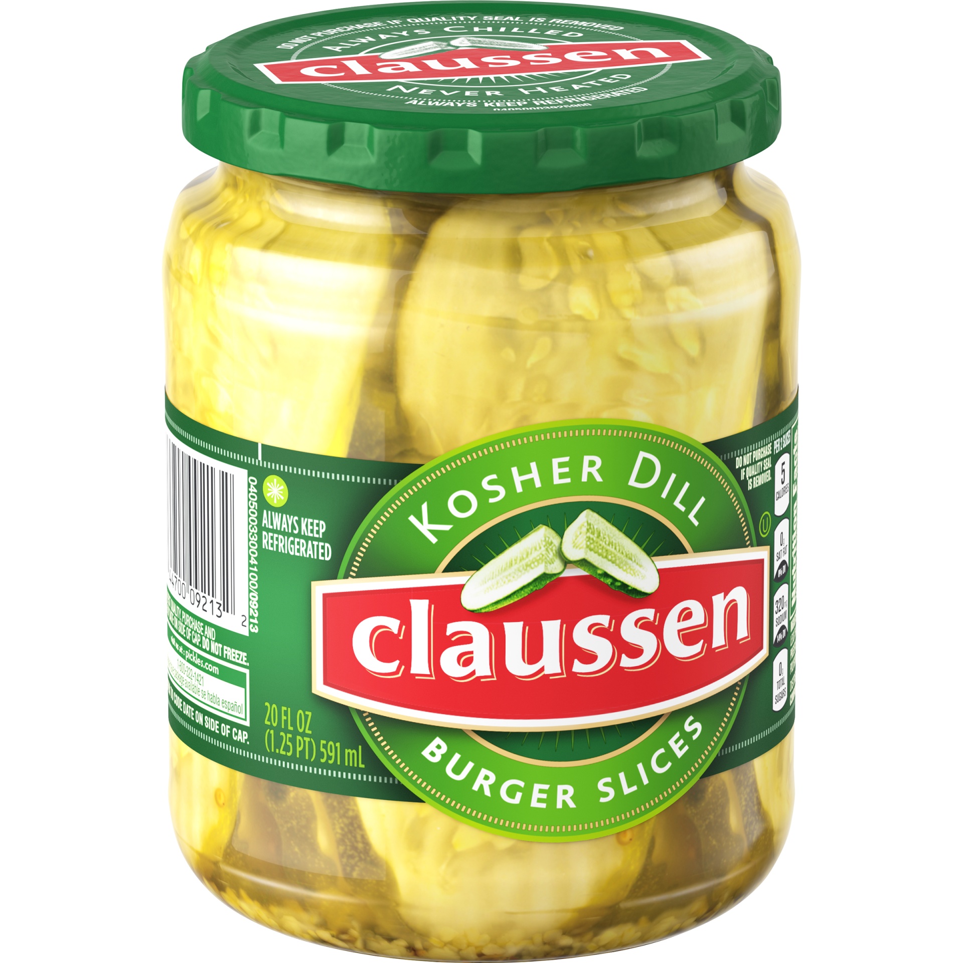 Claussen Kosher Dill Pickle Chips 20 oz Shipt