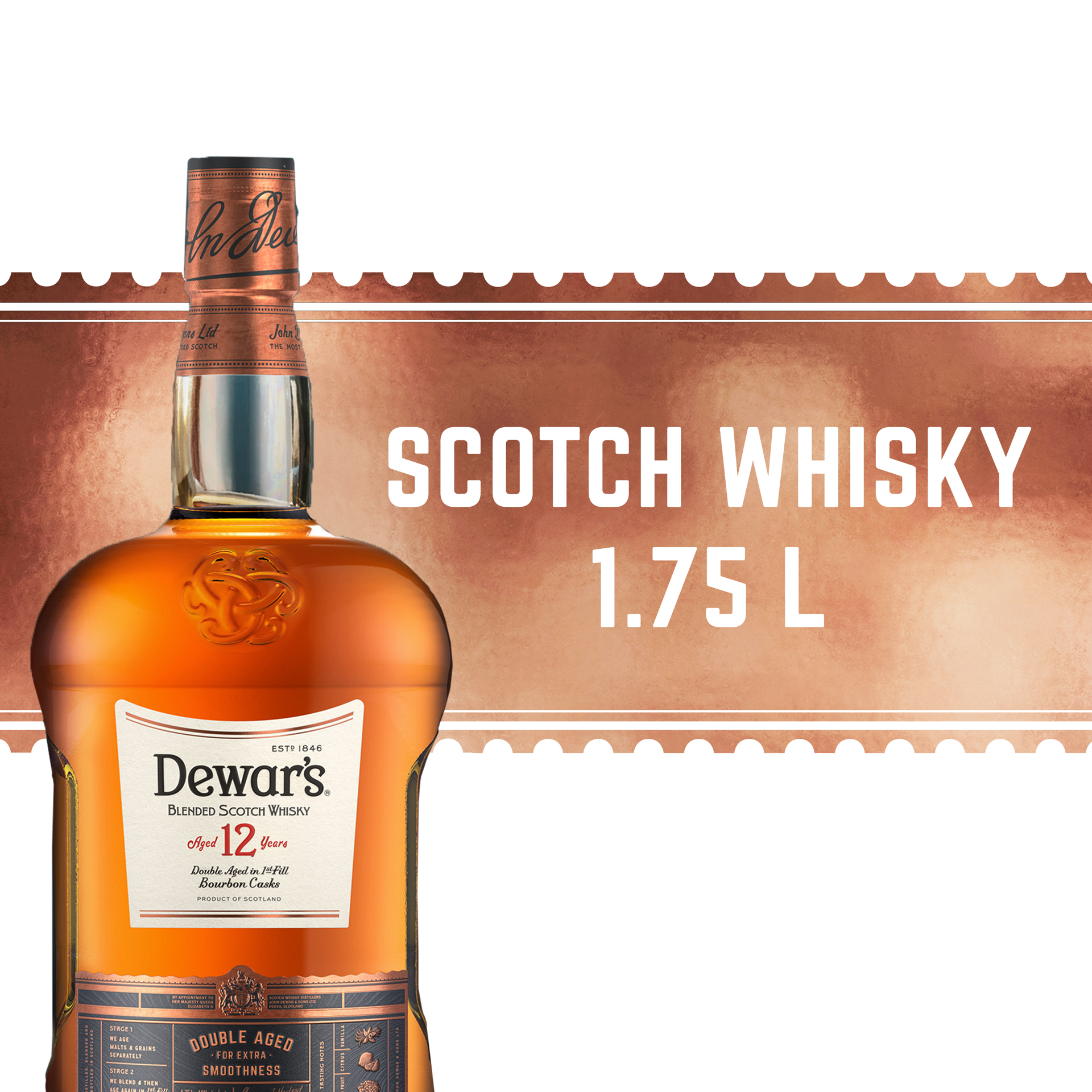 slide 3 of 5, Dewar's Dewars Scotch, 1.75 liter