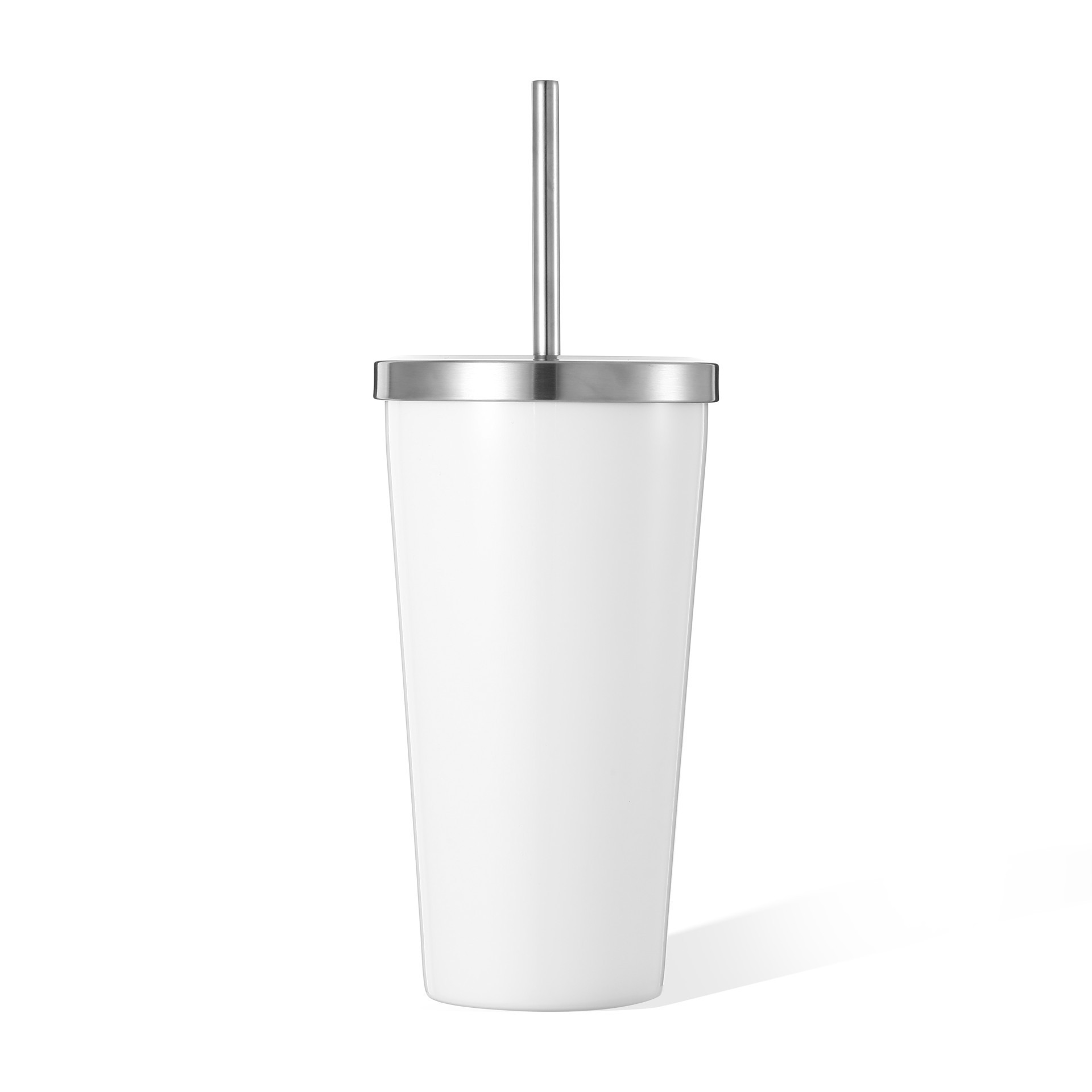 slide 7 of 8, 20oz. White Sublimation Tumbler With Straw By Make Market, 20 oz