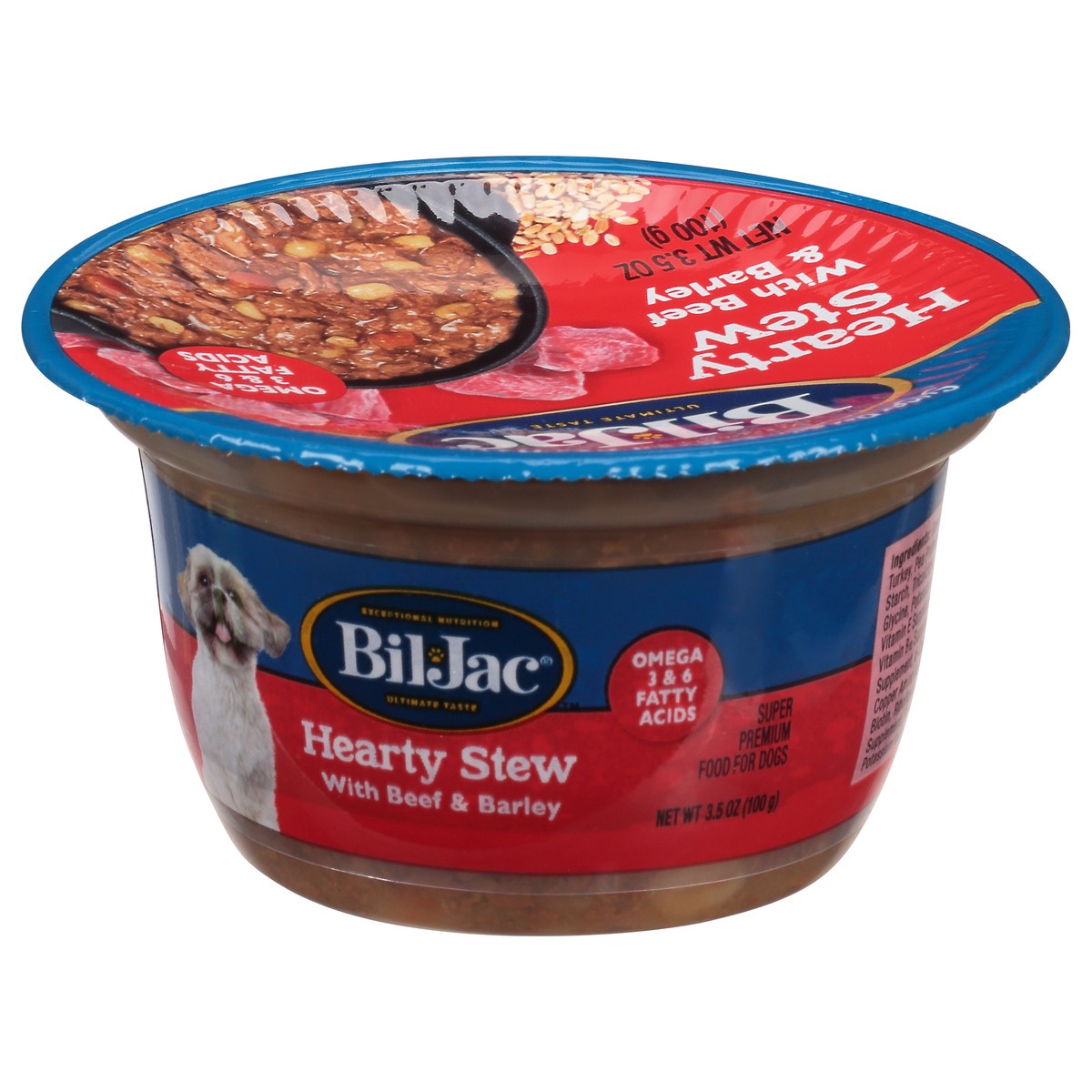 slide 10 of 10, Bil-Jac Super Premium Hearty Stew with Beef & Barley Food for Dogs 3.5 oz, 3.50 oz