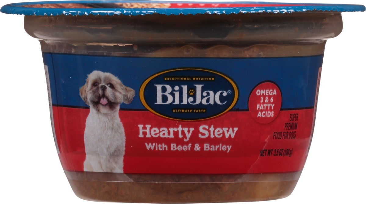 slide 3 of 10, Bil-Jac Super Premium Hearty Stew with Beef & Barley Food for Dogs 3.5 oz, 3.50 oz