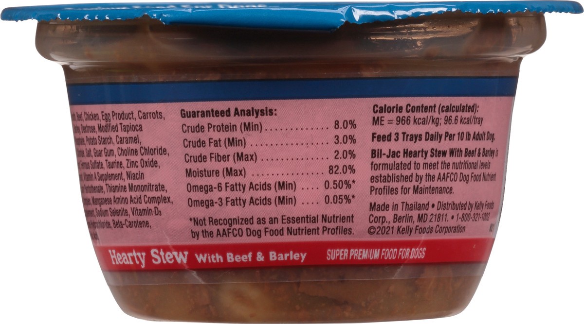 slide 2 of 10, Bil-Jac Super Premium Hearty Stew with Beef & Barley Food for Dogs 3.5 oz, 3.50 oz
