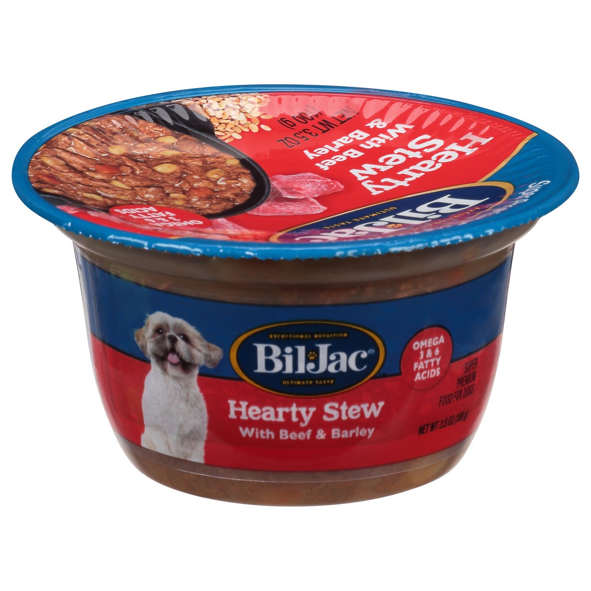 slide 7 of 10, Bil-Jac Super Premium Hearty Stew with Beef & Barley Food for Dogs 3.5 oz, 3.50 oz