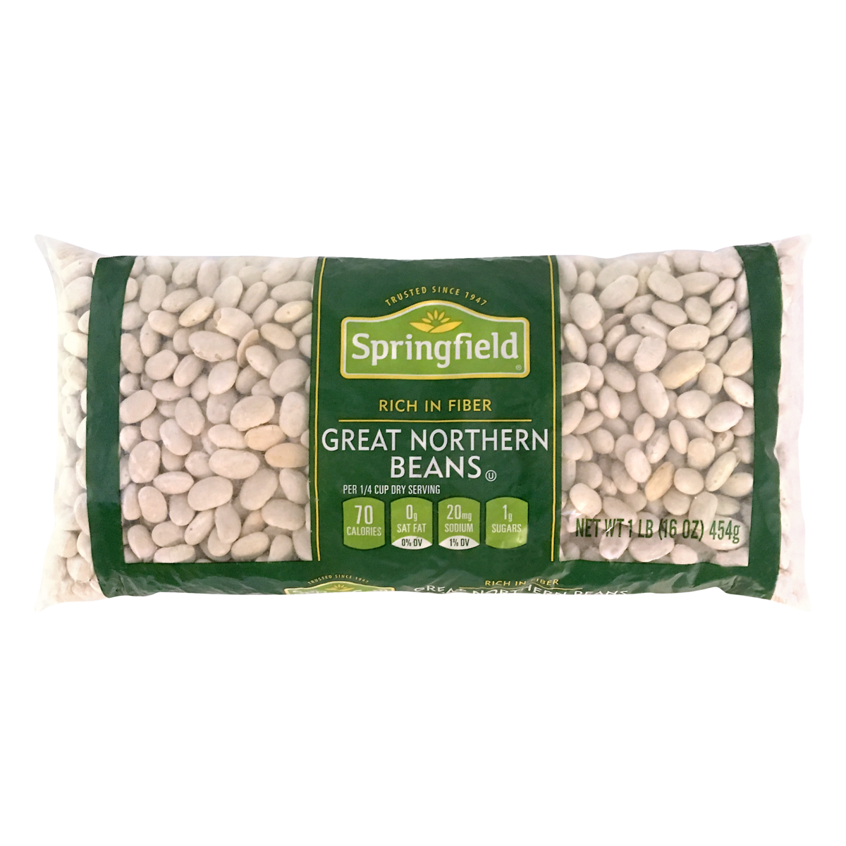 slide 1 of 1, Springfield Great Northern Beans, 16 oz