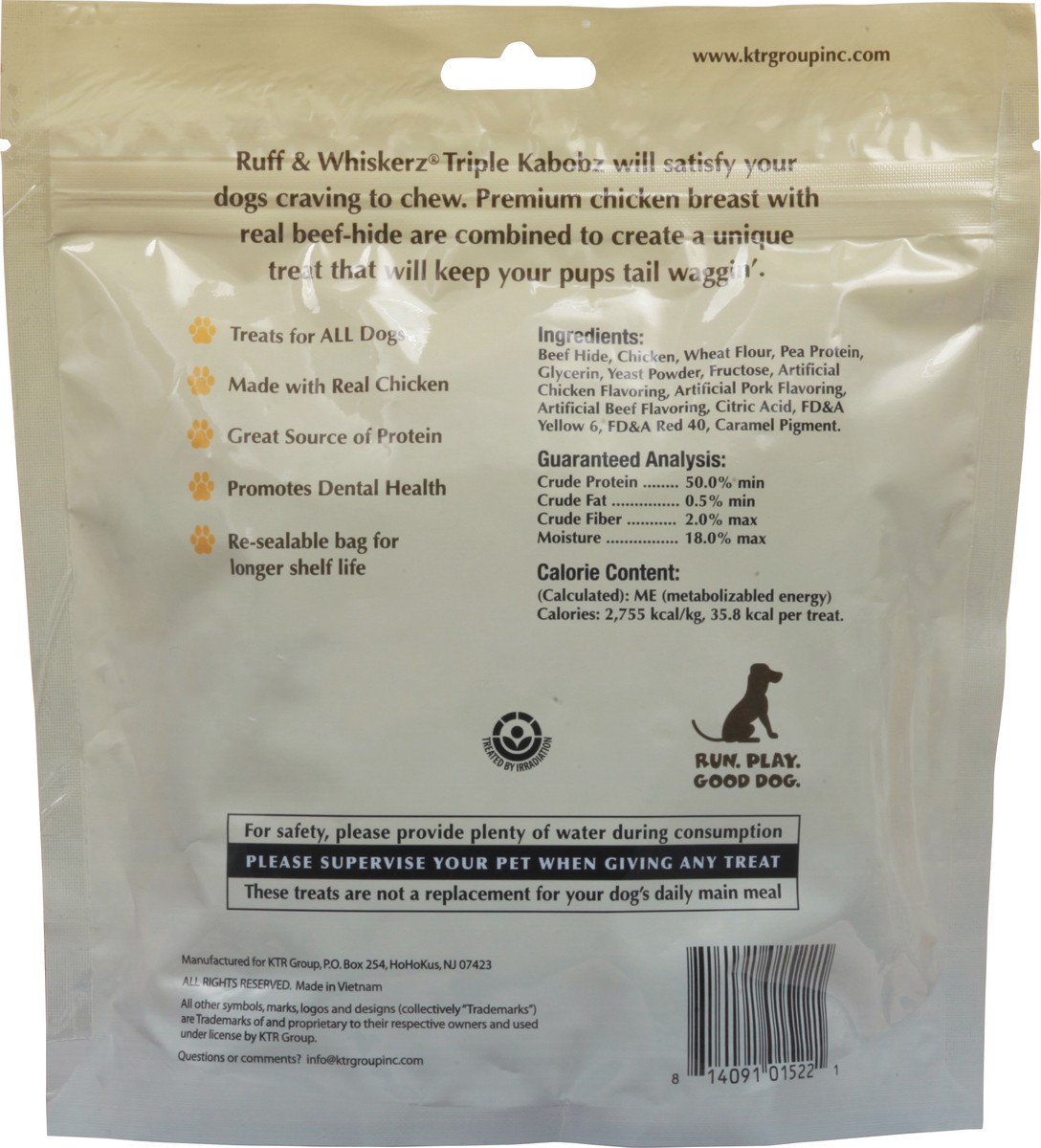 slide 3 of 12, Ruff & Whiskerz Triple Kabobz Pork Flavor Treats for Dogs 18 Count 18 ea, 18 ct