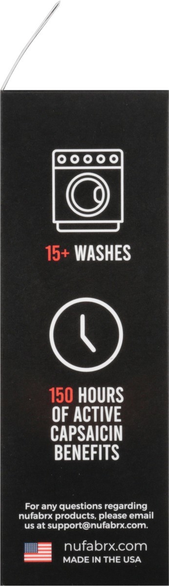 slide 11 of 12, Nufabrx Black Medicine Infused Knee Sleeve One Size Fits Most 1 ea, 1 ct