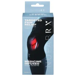 Nufabrx Black Medicine Infused Knee Sleeve One Size Fits Most