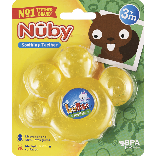 slide 1 of 1, Nuby Teething Ring, 1 ct