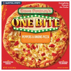 One Bite Peppers & Onions Pizza