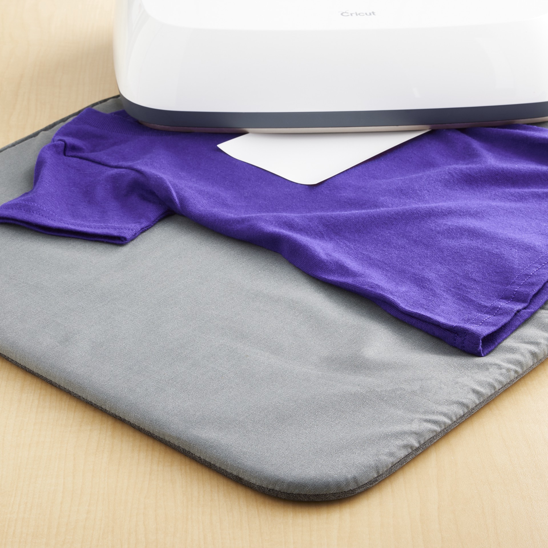 slide 2 of 2, Cricut Gray Craft Mat for EasyPress - 20in x 16in Heat Transfer Mat for Iron-on Transfers on Fabric, Felt, Glitter Paper, Leather, Vinyl, 20 in