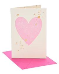 American Greetings Blank Card (Pink Heart)