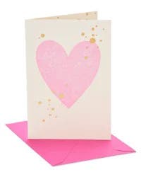 American Greetings Blank Card (Pink Heart)