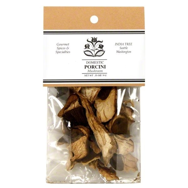 slide 1 of 1, India Tree Dried Porcini Mushrooms, 0.35 oz