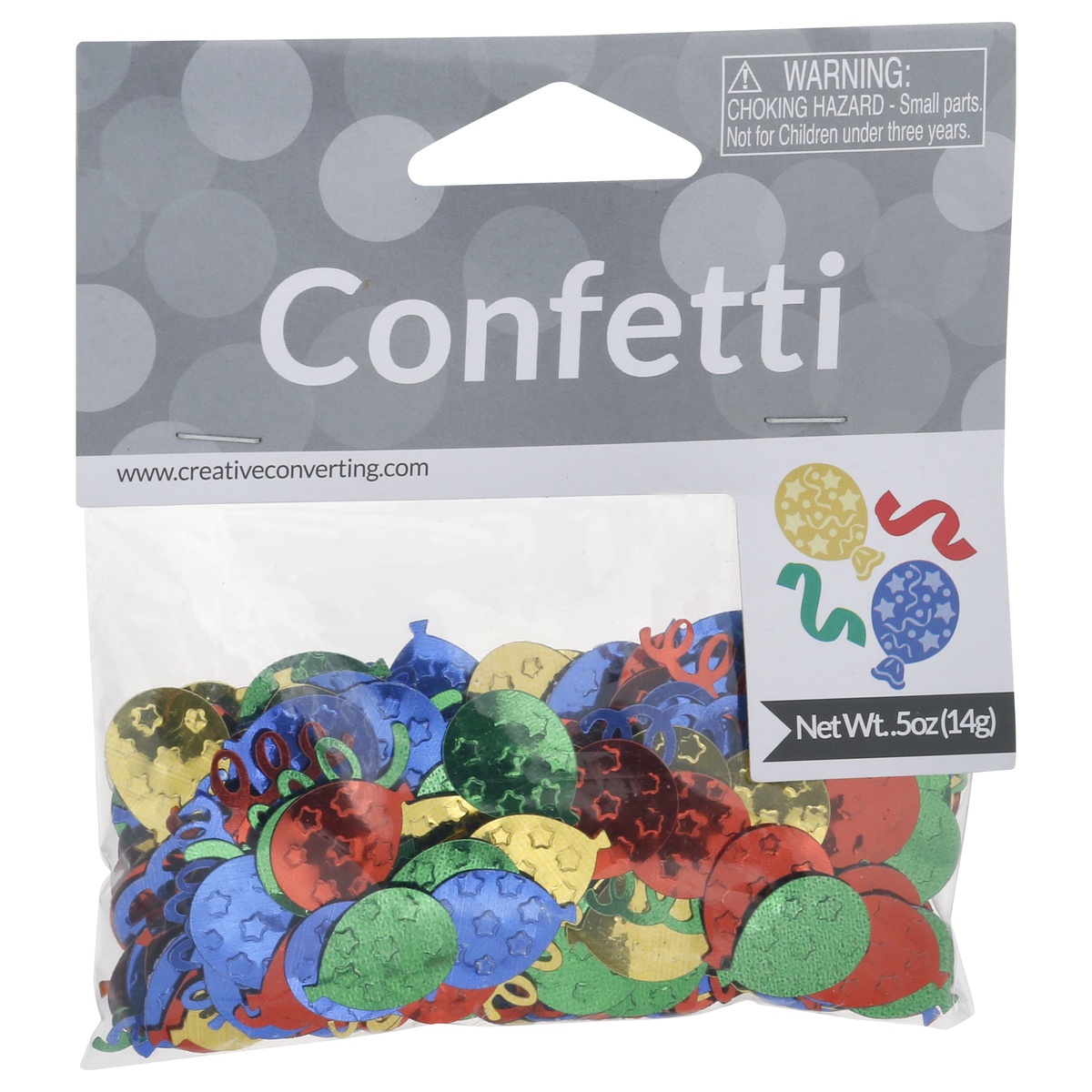 slide 2 of 8, Creative Expressions Confetti Balloons & Streamers, 1 ct