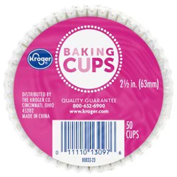 Kroger Large White Baking Cups