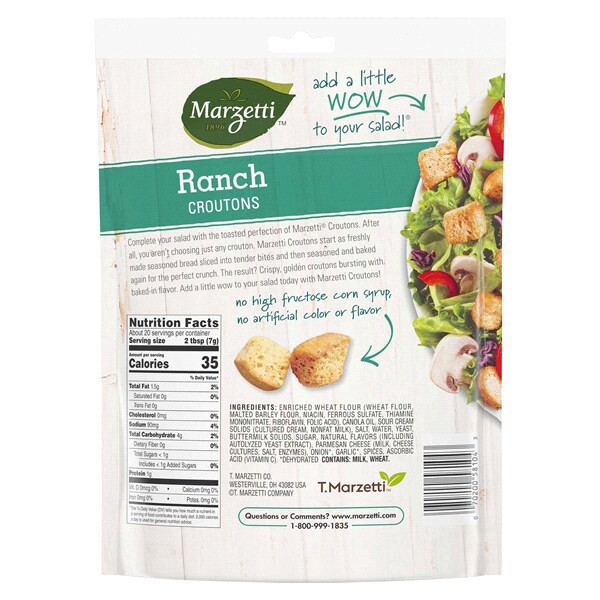 slide 7 of 21, Marzetti Ranch Croutons, 5 oz