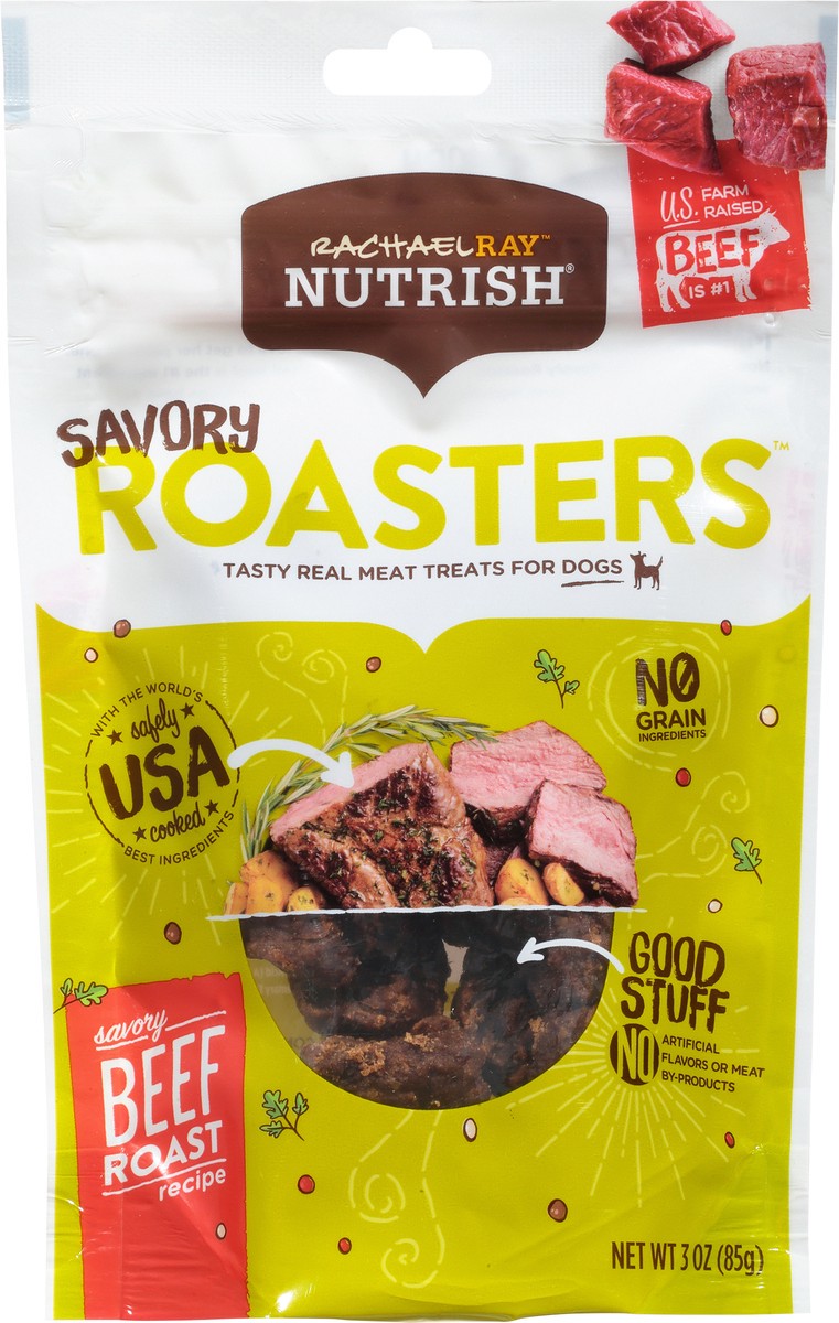 slide 10 of 12, Rachael Ray Nutrish Savory Roasters Grain Free Dog Treats, Savory Beef Roast Recipe, 3-Ounce, 3 oz