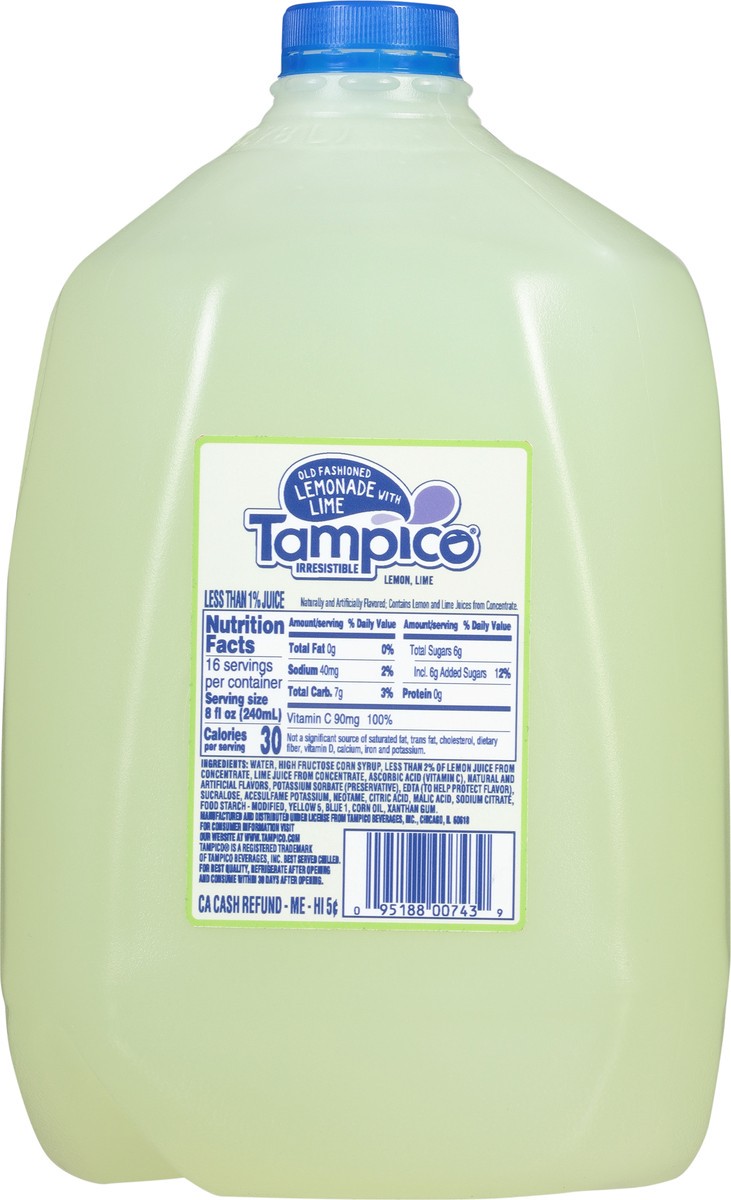 slide 8 of 12, Tampico Old Fashioned Lemonade with Lime 1 gal, 1 gal