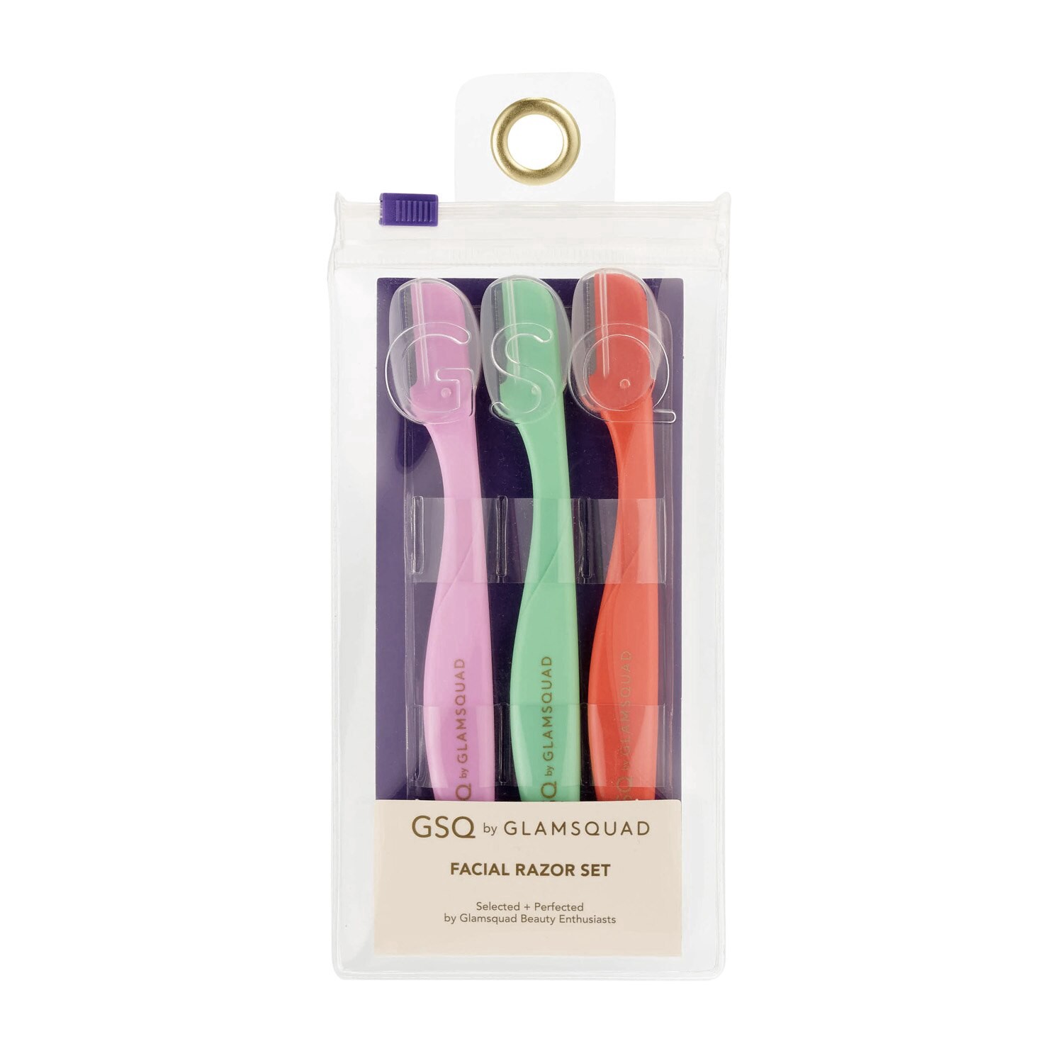 slide 1 of 5, Gsq By Glamsquad Facial Razor Set, 1 ct