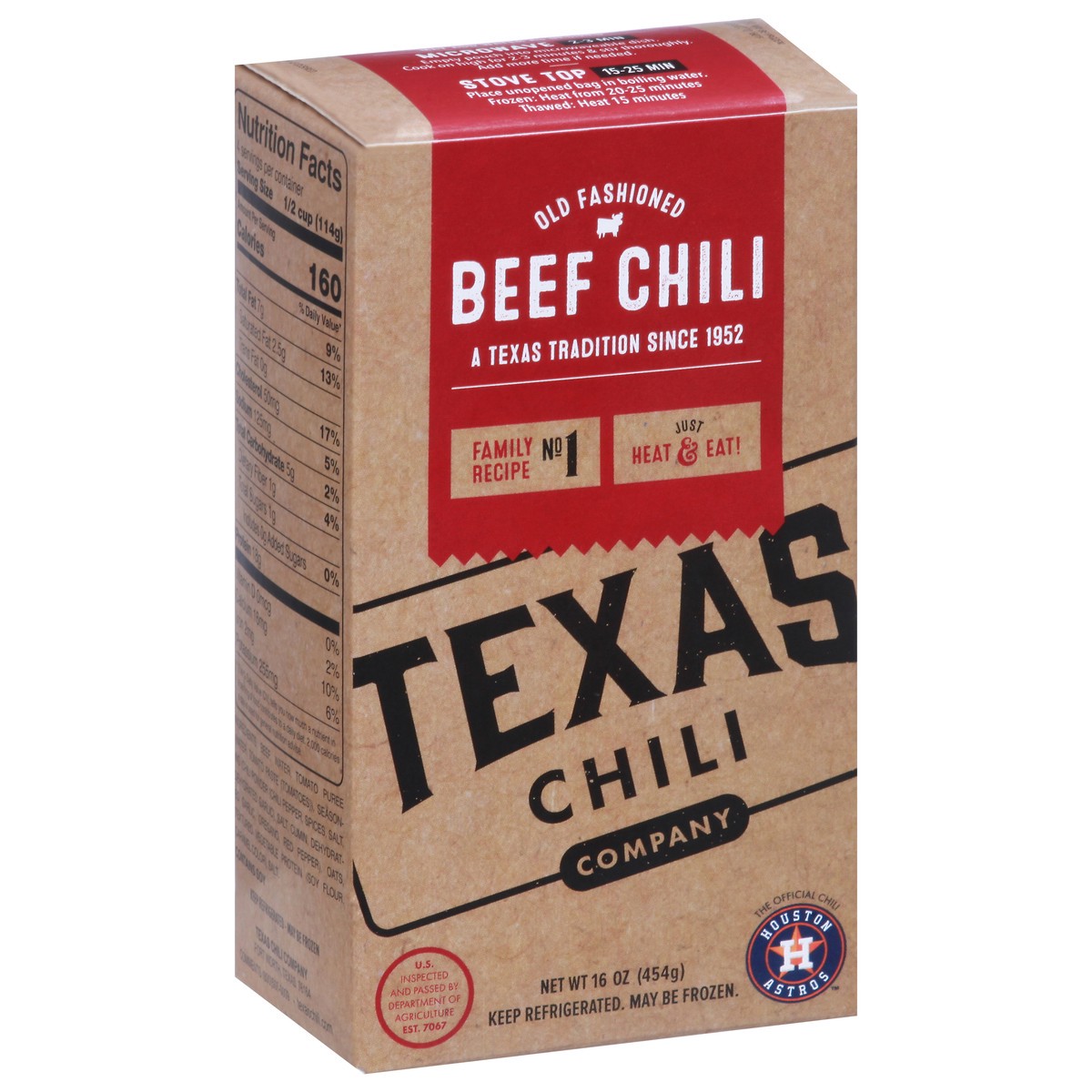 slide 9 of 9, Texas Chili Company Old Fashioned Beef Chili 16 oz, 16 oz