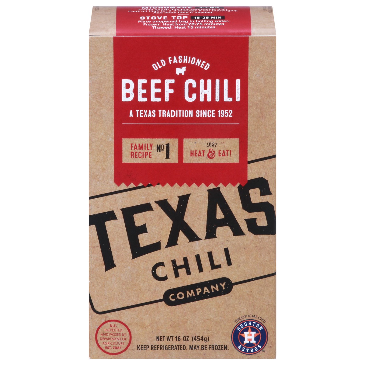 slide 1 of 9, Texas Chili Company Old Fashioned Beef Chili 16 oz, 16 oz