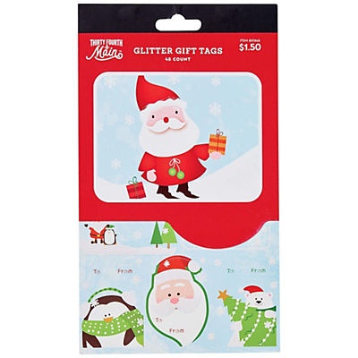 slide 1 of 1, Thirty Fourth & Main Whimsy Santa Tags, 52 ct