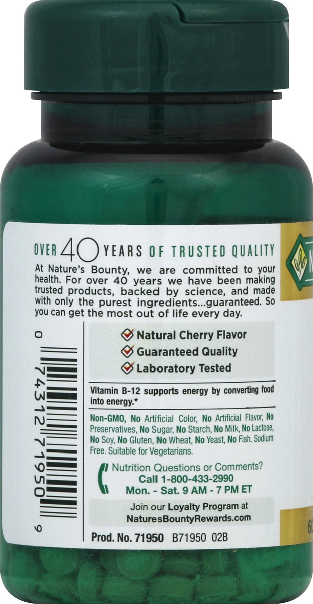 slide 2 of 5, Nature's Bounty Methylcobalmin B12 1000 Mcg, 60 ct