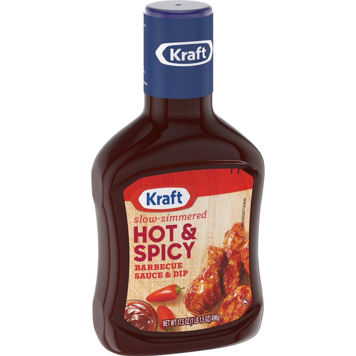 slide 2 of 8, Kraft Hot & Spicy Barbecue Sauce, 17.5 oz
