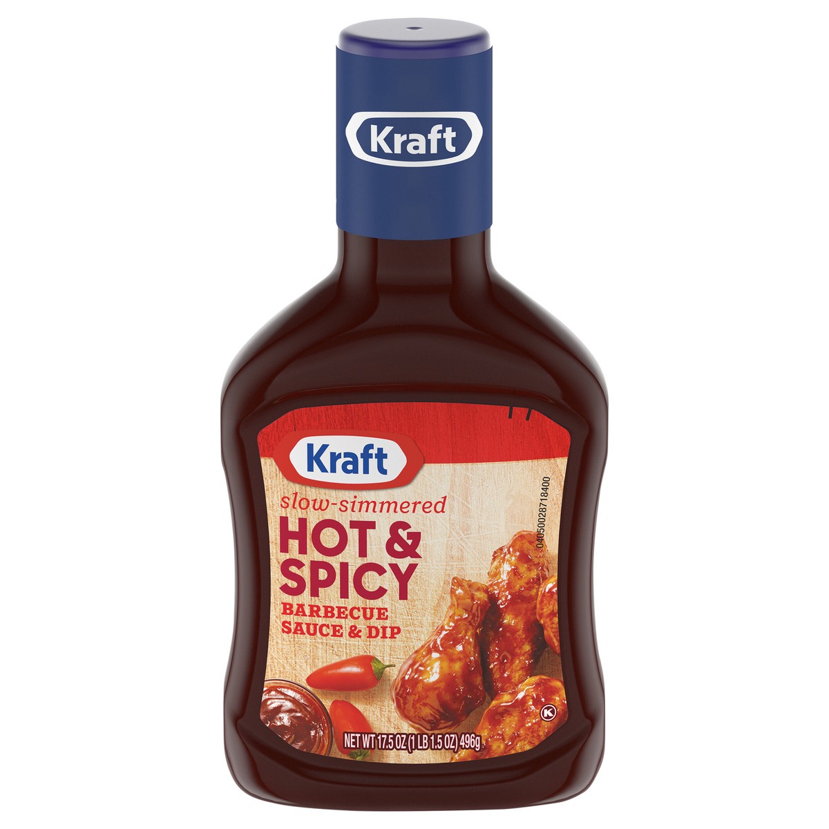 slide 1 of 8, Kraft Hot and Spicy Barbecue Sauce , 17.5 oz Bottle, 17.5 oz