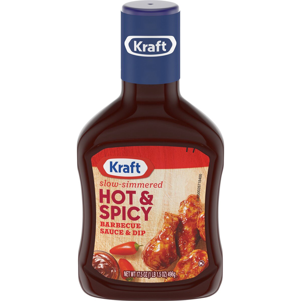 slide 1 of 8, Kraft Hot & Spicy Barbecue Sauce, 17.5 oz