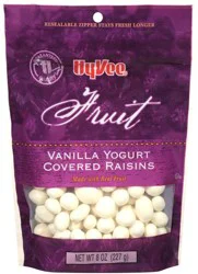 Hy-Vee Vanilla Yogurt Covered Raisins Fruit