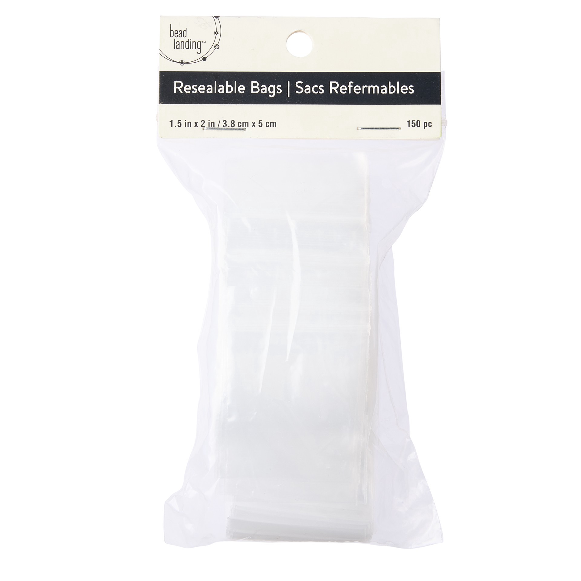 slide 3 of 7, 1.5" X 2" Resealable Zip Bags By Bead Landing, 1.5 in x 2 in