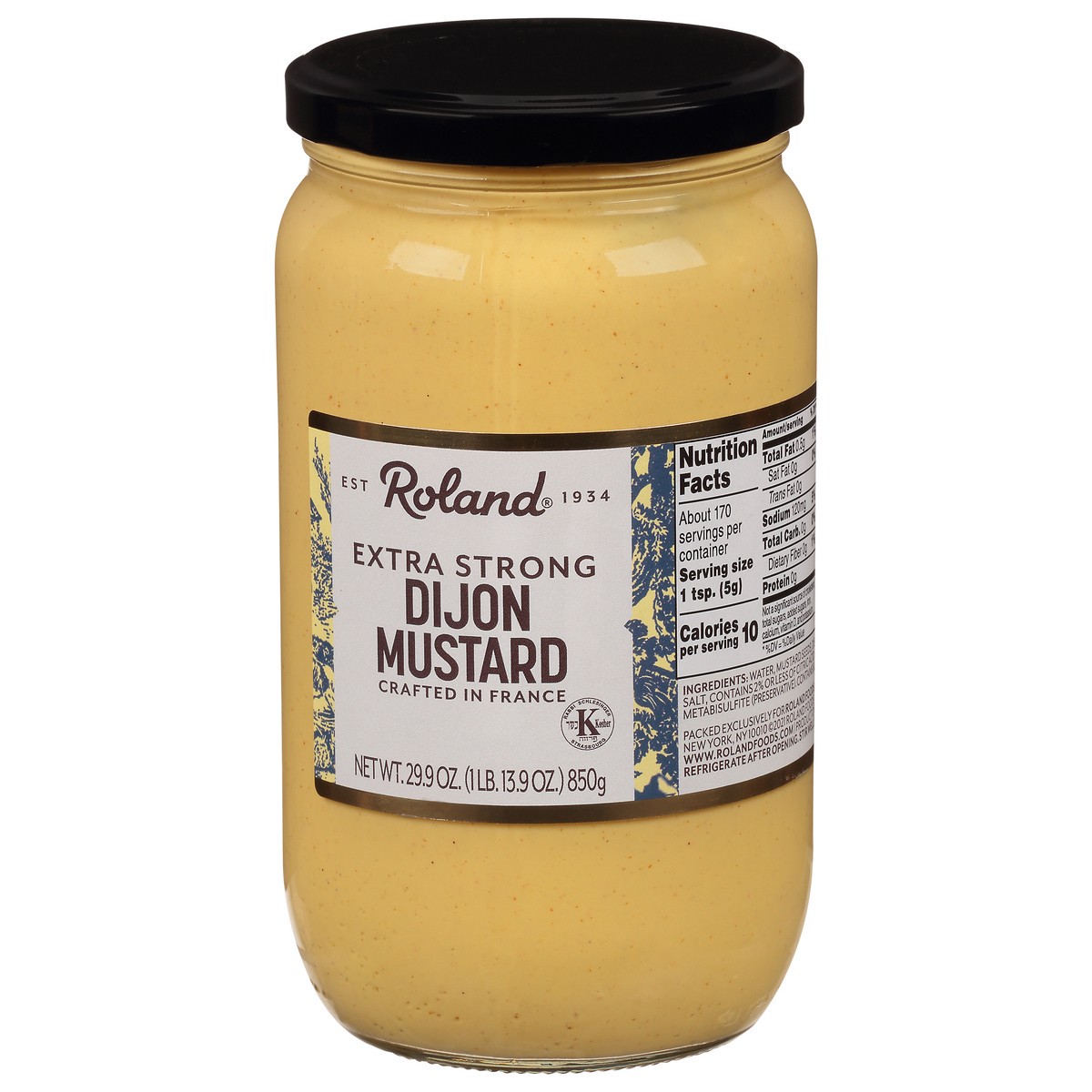 slide 8 of 14, Roland Extra Strong Dijon Mustard 29.9 oz, 29.9 oz