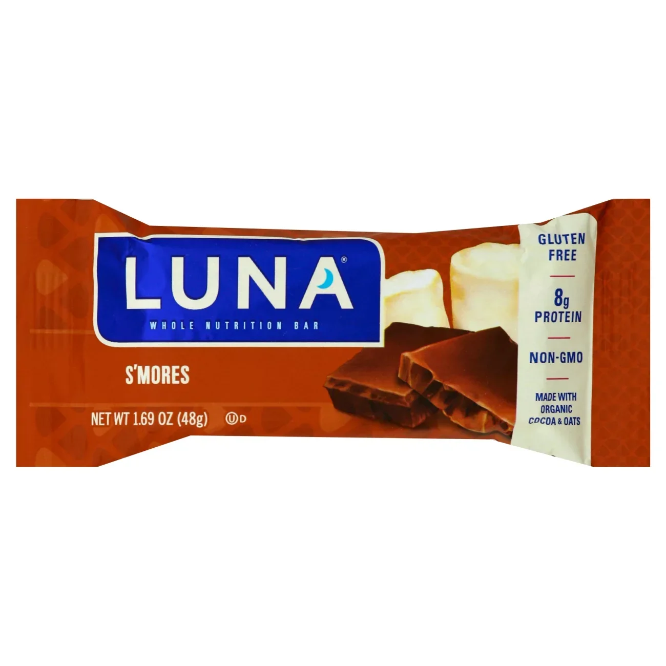 slide 1 of 8, Luna Bar Smores, 1.69 oz