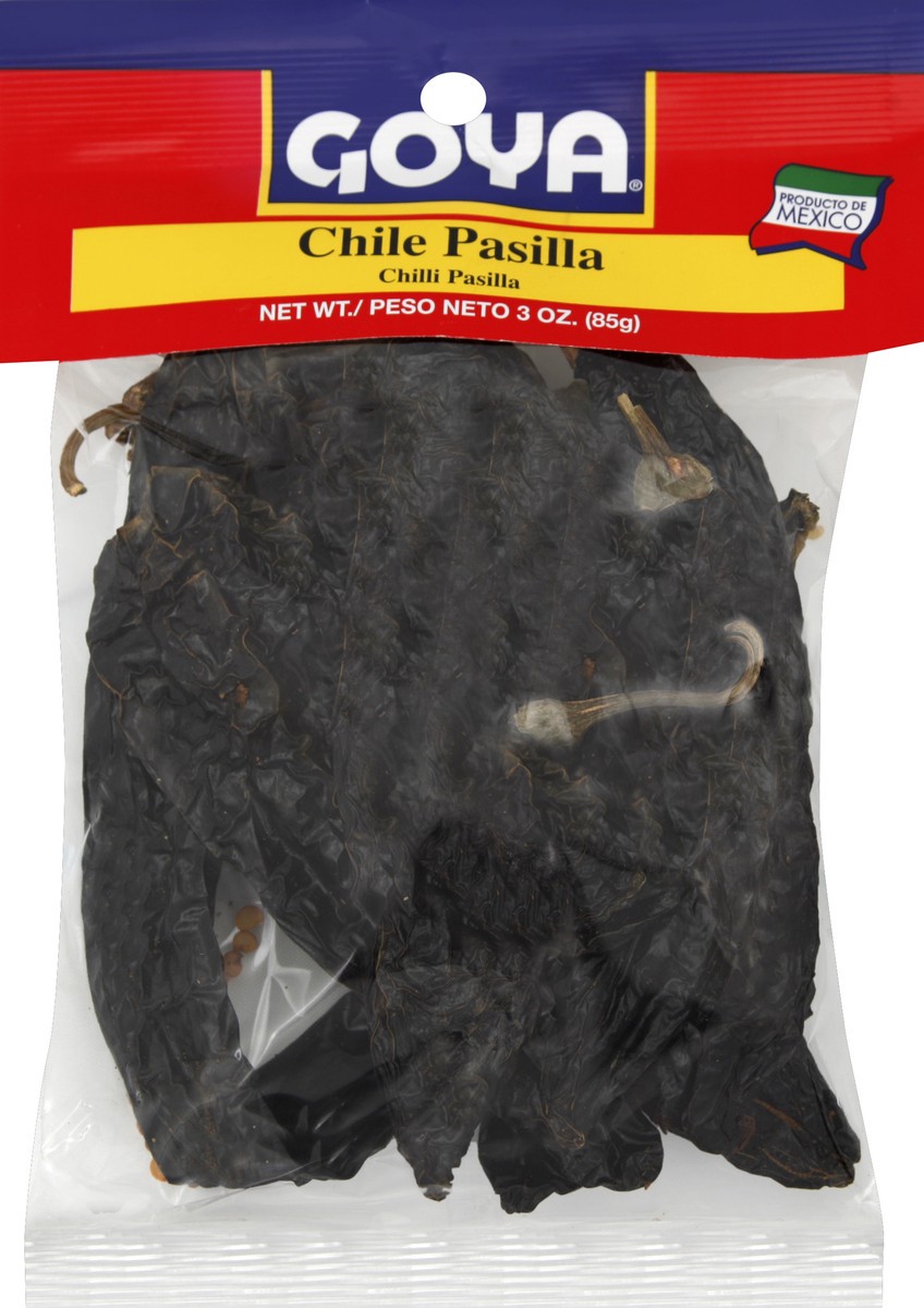 slide 1 of 3, Goya Chile Pasilla 3 oz, 3 oz