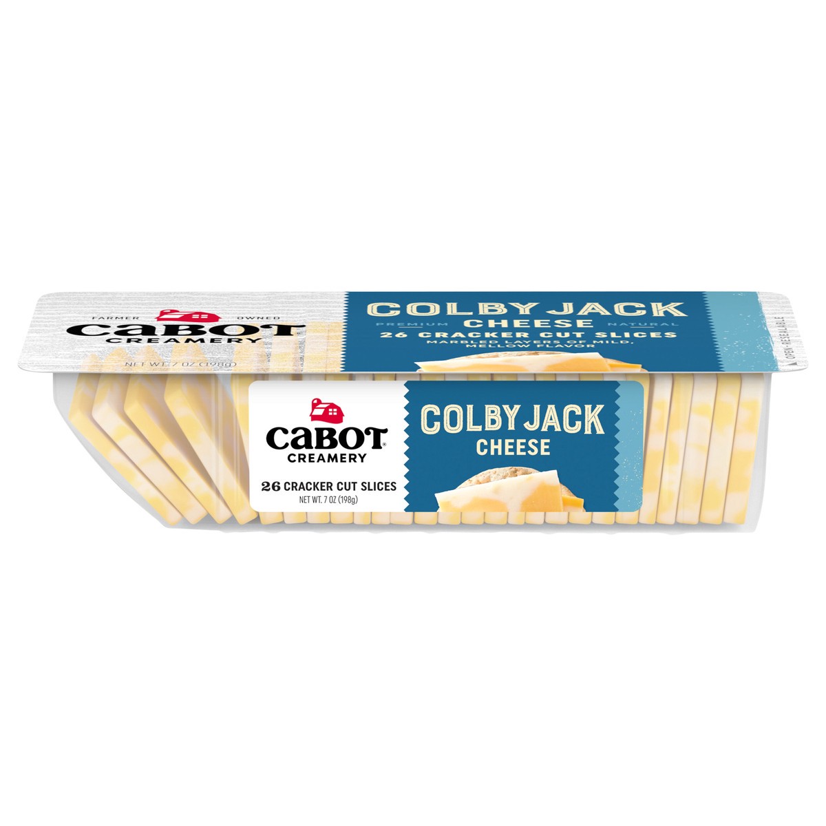 slide 1 of 1, Cabot Colby Jack Cheese Cracker Cuts, 7 oz