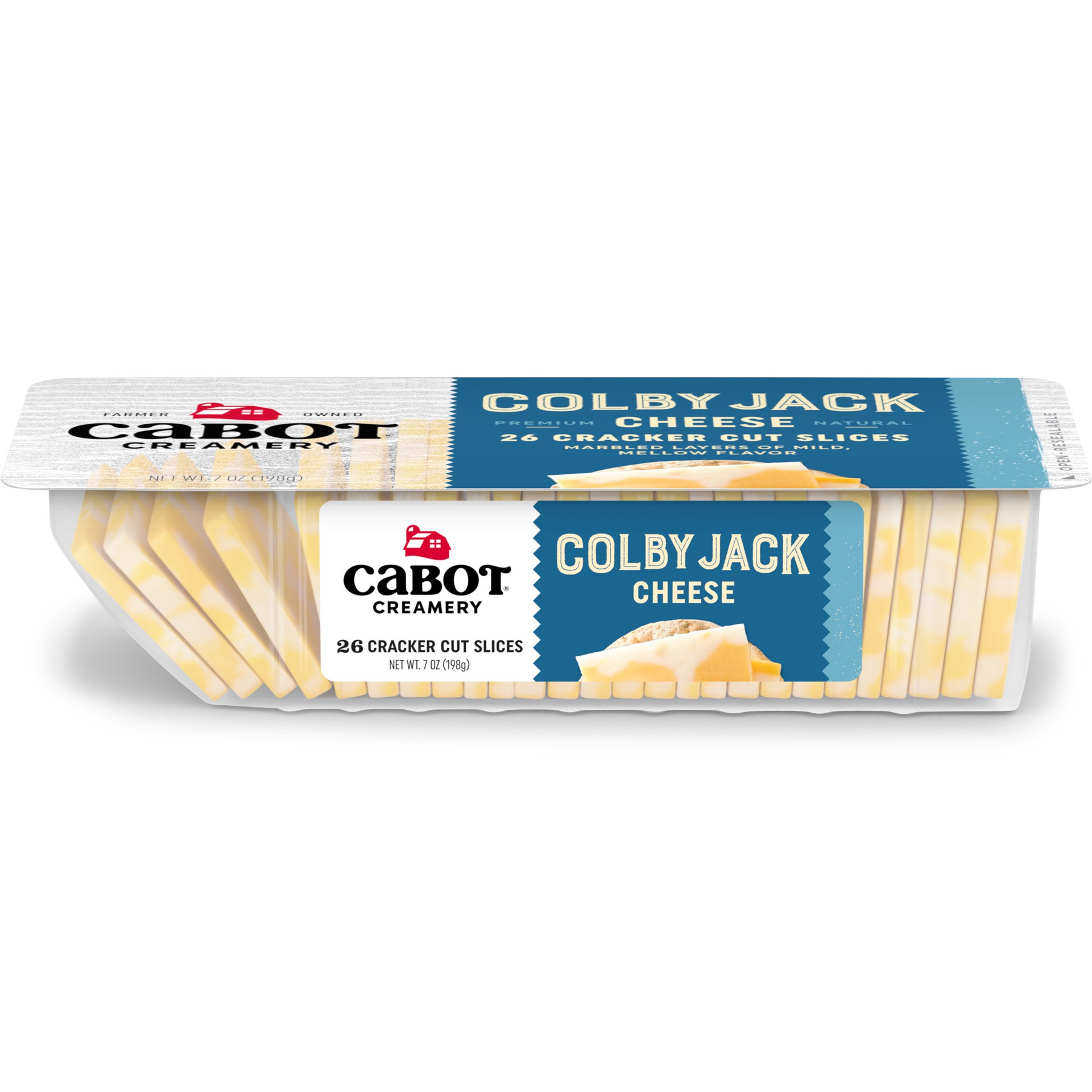 slide 1 of 1, Cabot Creamery Cracker Cut Colby Jack Cheese 7 oz, 7 oz