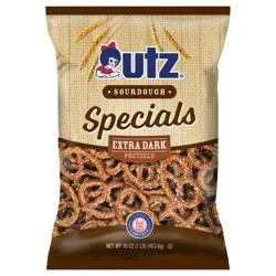 Utz 16 oz Utz Sourdough Specials Extra Dark Pretzels